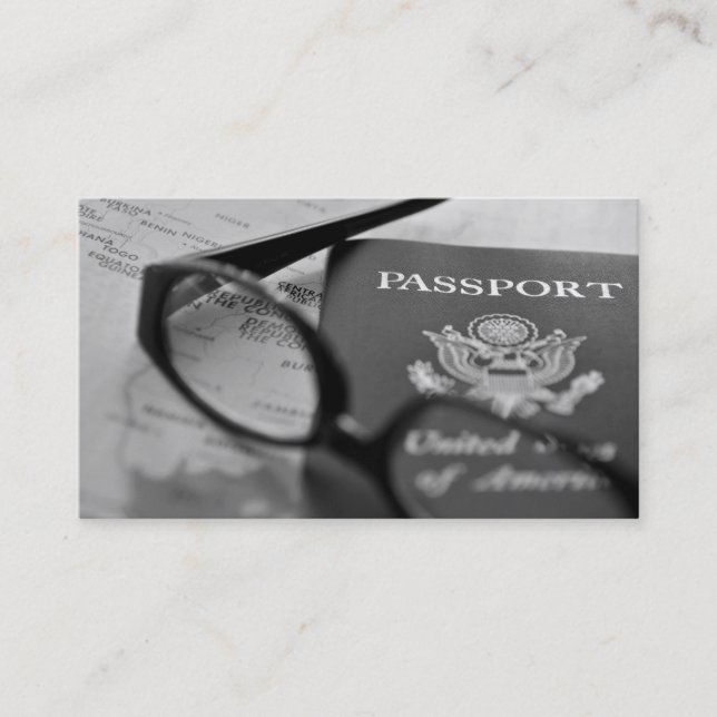 Reise-Experten-Visitenkarten Visitenkarte (Vorderseite)