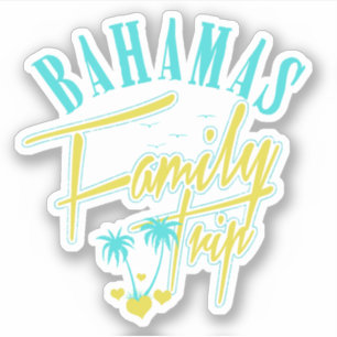 Reise Familie Reise Bahamas Sticker Kreuzfahrt