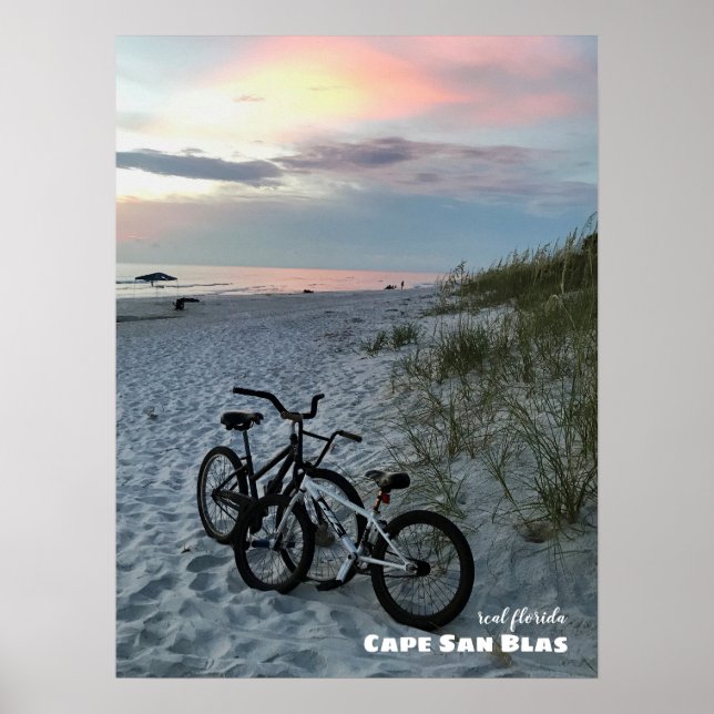Reise-  | Florida - Cape San Blas Fahrräder Poster (Vorne)