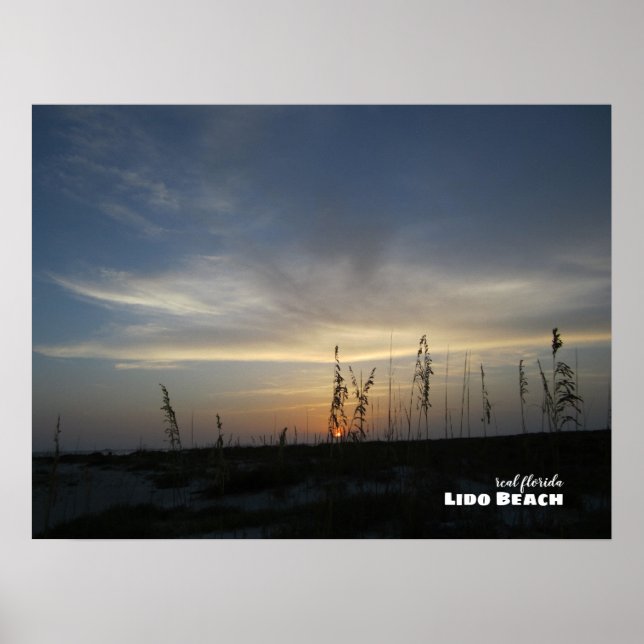 Reise-  | Florida - Lido Beach Sunset Poster (Vorne)