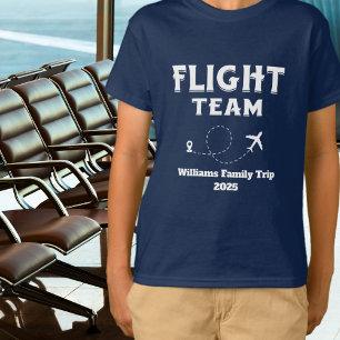 Reise Flug Team Familienurlaub Junggesellinnenabsc T-Shirt