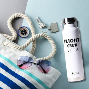 Reise Flugpersonal Flugzeug Fliegen Modern Urlaub Trinkflasche