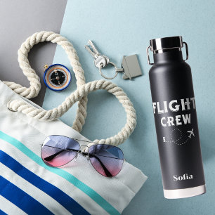 Reise Flugpersonal Flugzeug Fliegen Modern Urlaub Trinkflasche