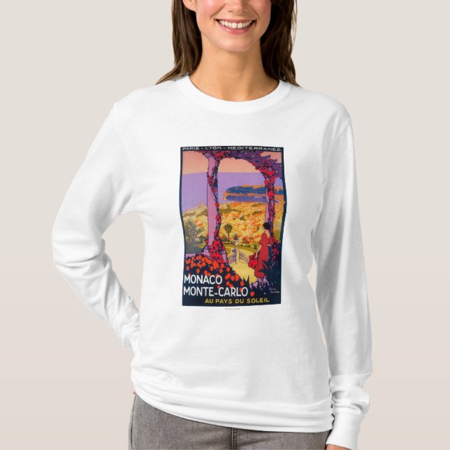Reise-förderndes Plakat T-Shirt (Vorderseite)