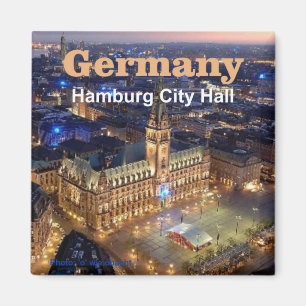Reise-Foto-Andenken-Magneten Hamburgs Deutschland Magnet