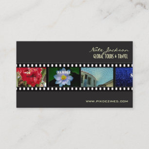 REISE- / FOTO-PORTFOLIO-VORLAGE / FILMSTRIP VISITENKARTE