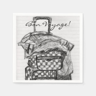 Reise-Gepäck-Papierserviette Serviette