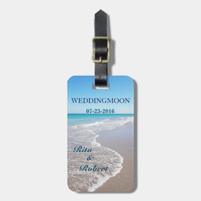 Reise-Gepäckanhänger Sammlung/Weddingmoon Gepäckanhänger (Vorderseite vertikal)