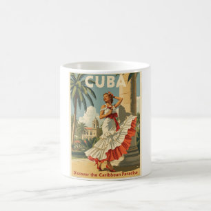 Reise-Glamour Kuba Karibik-Paradies Vintage Art Kaffeetasse