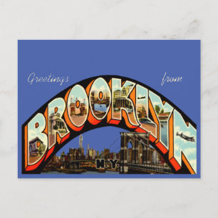 Reise Grüße aus Brooklyn, New York Postkarte