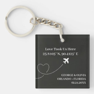 Reise-Hochzeitsgeschenk-Schlüsselanhänger Liebe br Schlüsselanhänger