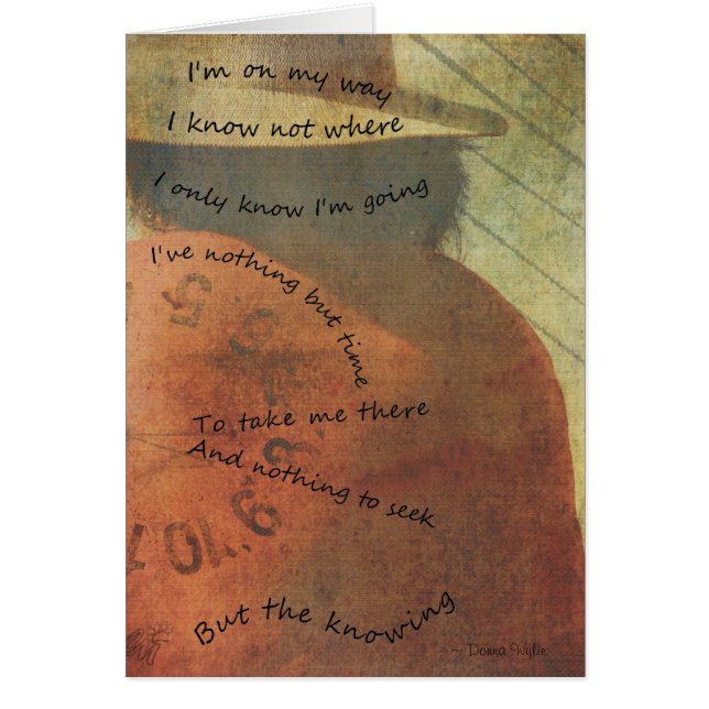 Reise - "Ich bin unterwegs" (Vorne)