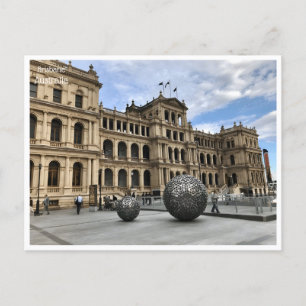 Reise im Retro-Stil Brisbane Australien australie Postkarte