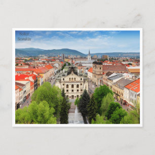 Reise im Retro-Stil Košice Slowakei Slovaquie Postkarte