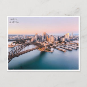 Reise im Retro-Stil Sydney Australien australie Postkarte