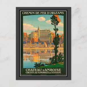 Reise im Stil der alten Zeit Frankreich, Schloss A Postkarte
