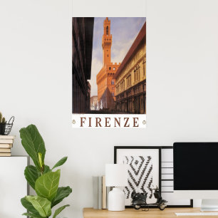 Reise im Stil der Vergangenheit, Firenze, Florenz, Poster