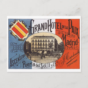 Reise im Stil der Vergangenheit, Grand Hotel Paix, Postkarte