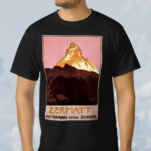 Reise im Stil der Vergangenheit, Matterhorn, Schwe T-Shirt