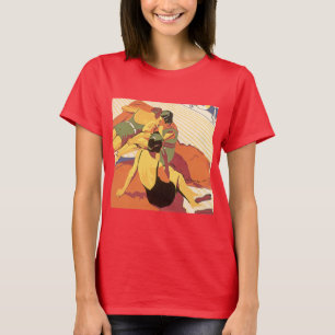 Reise im Stil der Vergangenheit, Urlaub auf einem  T-Shirt