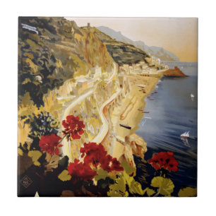 Reise im Stil vergangener Zeiten Amalfi Italien Fliese