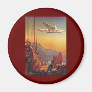 Reise im Stil vergangener Zeiten, Flugzeug über Ds Magnet