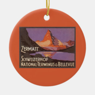 Reise im Stil vergangener Zeiten, Matterhorn in de Keramik Ornament