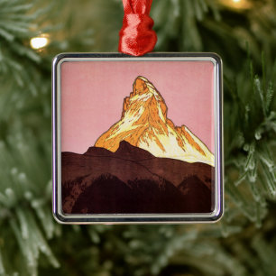 Reise im Stil vergangener Zeiten, Matterhorn, Schw Silbernes Ornament