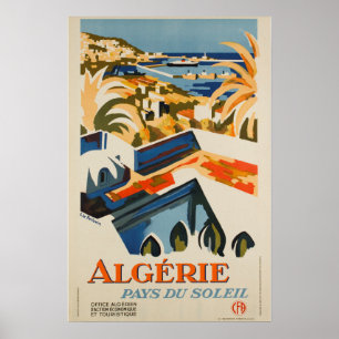 Reise im Vintage-Stil - Algerien - Sonniges Land Poster
