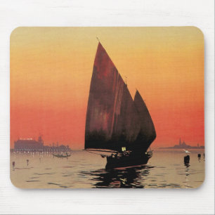 Reise im Vintage-Stil, Boote im Excelsior Palace V Mousepad