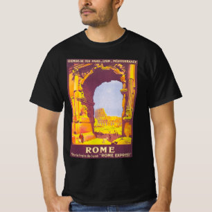 Reise im Vintage-Stil, das Kolosseum in Rom Italie T-Shirt