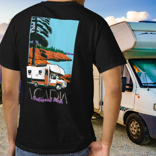 Reise im Vintage-Stil durch den Acadia National Pa T-Shirt