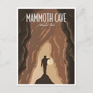 Reise im Vintage-Stil Mammoth Cave National Park K Postkarte