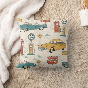 Reise im Vintage-Stil Muster (1) Kissen