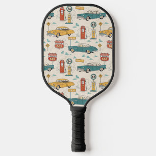Reise im Vintage-Stil Muster (1) Pickleball Schläger