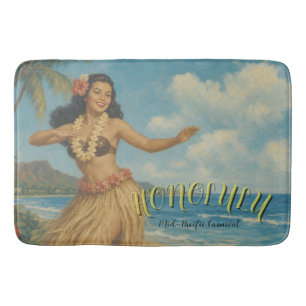 Reise im Vintage-Stil nach Hawaii Badematte