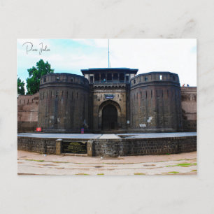 Reise im Vintage-Stil Pune Indien Maharashtra Urla Postkarte