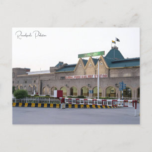 Reise im Vintage-Stil Rawalpindi Pakistan Urlaub r Postkarte