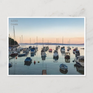 Reise im Vintage-Stil Rijeka Kroatien Kostrena Opa Postkarte