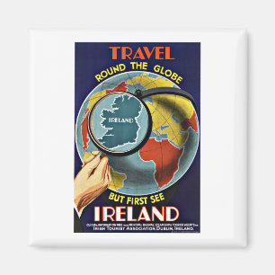 Reise im Vintage-Stil rund um den Globus: Irland e Magnet