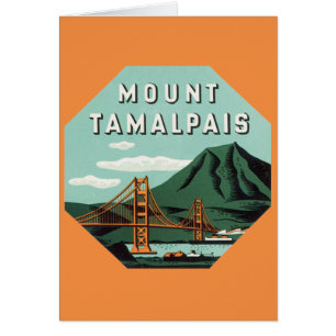Reise im Vintage-Stil, Tamalpais Mountain oder Mou