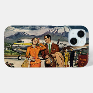 Reise im Vintage-Stil, Touristen auf dem Vorfeld d Case-Mate iPhone Hülle