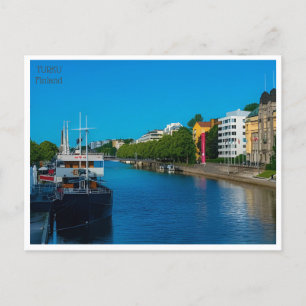 Reise im Vintage-Stil Turku Finnland Finlande Tour Postkarte