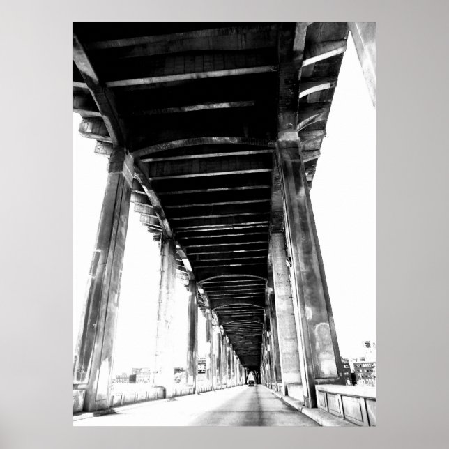 Reise in B/W-Poster Poster (Vorne)