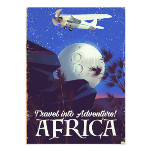 Reise in das Abenteuer! Afrika Fotodruck