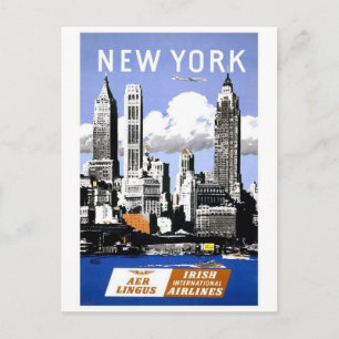 Reise in das alte New York City Postkarte
