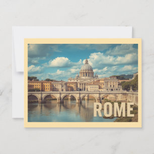 Reise in das alte Rom Postkarte