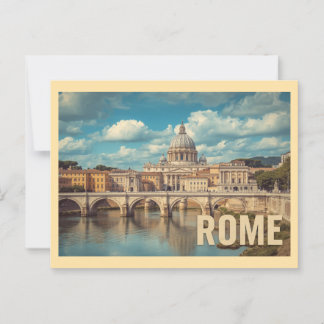 Reise in das alte Rom Postkarte