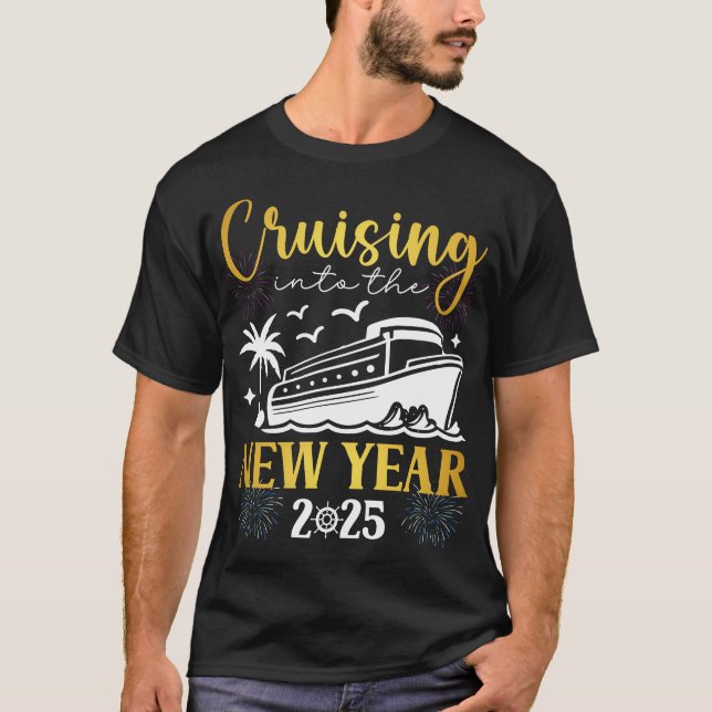 Reise in das neue Jahr 2025 T-Shirt (Vorderseite)
