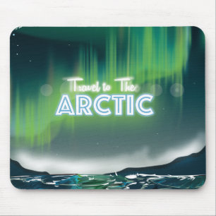 Reise in die Arktis Reiseplakat Kunst Mousepad